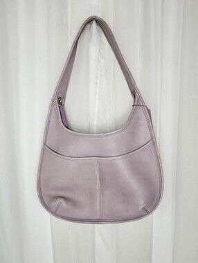 Vintage Coach Ergo Purple Lavender Leather Shoulder Bag Hobo 9033 ULTRA RARE